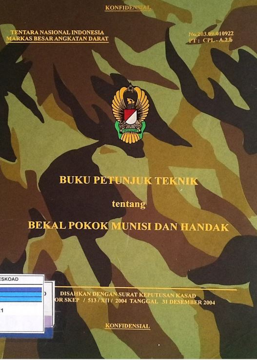 BUKU PETUNJUK TEKNIK BEKAL POKOK MUNISI DAN HANDAK